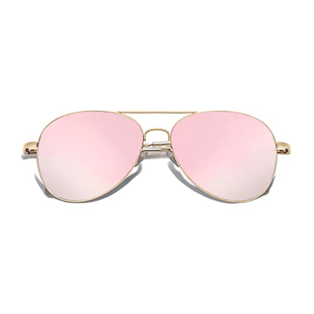 Classic Aviator Sunglasses Metal Frame UV400 Protection Spring Hinges - Picture 4 of 8